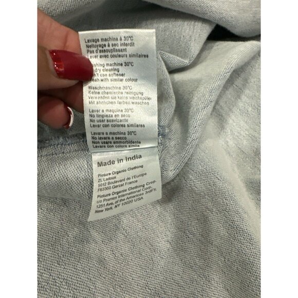 Picture Organic Clothing Company Super Soft Denim Cotton Shirt Jacket Size L - Picture 8 of 9